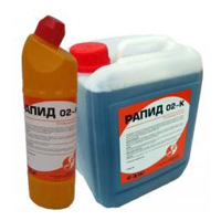 Рапид ® 02-К моющее средство для чистки сантехники, фаянсовых изделий, кафеля.